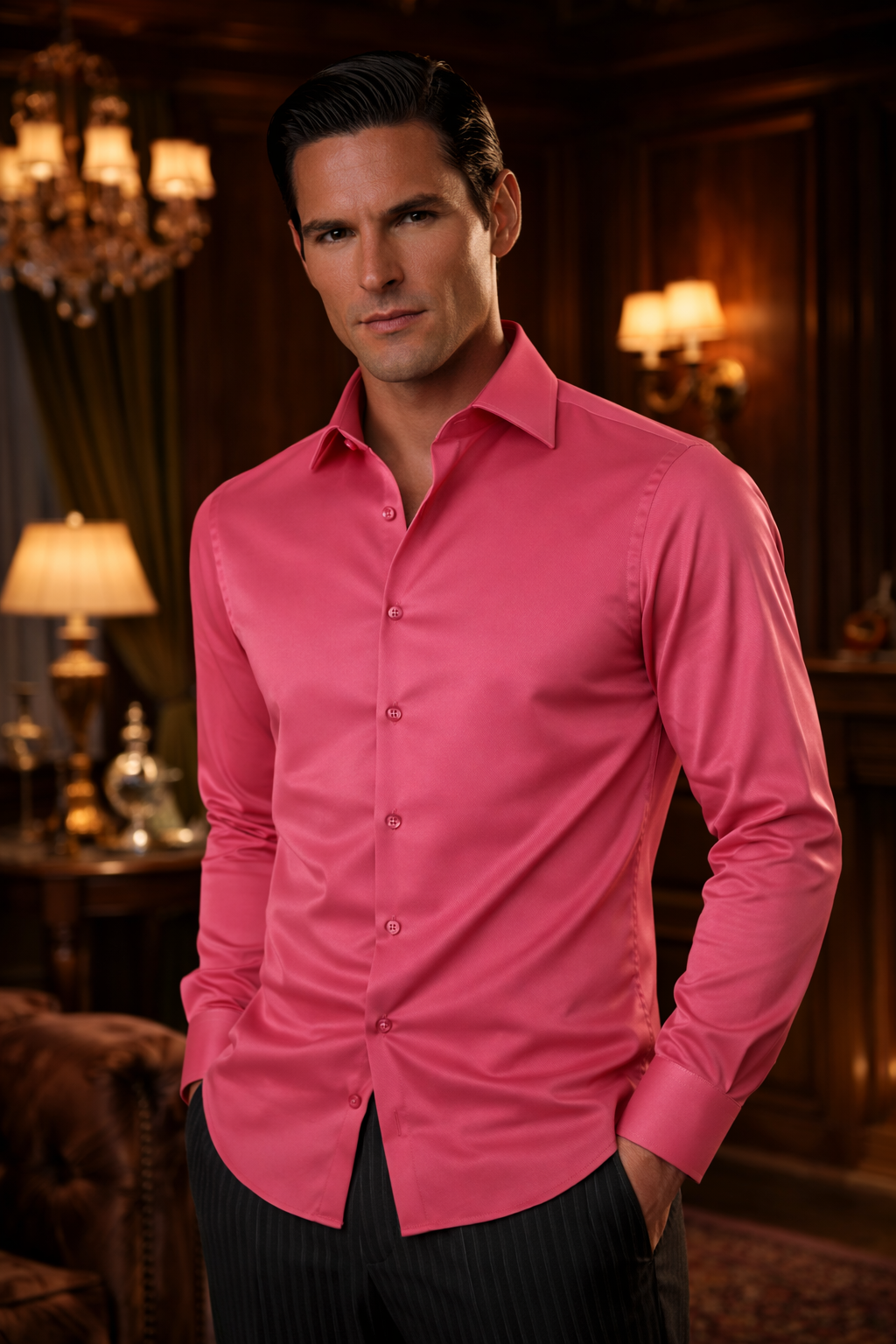 Perfect Dress Shirt (DUSTY ROSE)