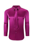 721 Satin Dress Shirt Combo ( Shirt and Tie)