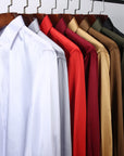 Satin Collared - White