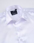 Satin Collared - White