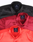 Satin Collared Dress Shirt