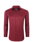 Perfect Dress Shirt (BURGUNDY)