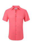 Linen Dress Shirt 901 Fuchsia pink