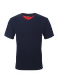 Luxury V Neck Tee -Navy