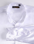 Satin Collared - White