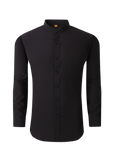 Banded Collar Solid - Black