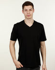 Luxury V Neck Tee Black