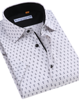 Suslo Gio Printed Short Sleeve Shirt (SC530-17-White)