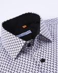 Suslo Gio Printed Short Sleeve Shirt (SC530-20-White)