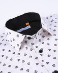 Suslo Gio Printed Short Sleeve Shirt (SC530-22-White)