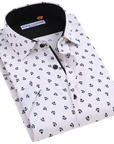 Suslo Gio Printed Short Sleeve Shirt (SC530-22-White)
