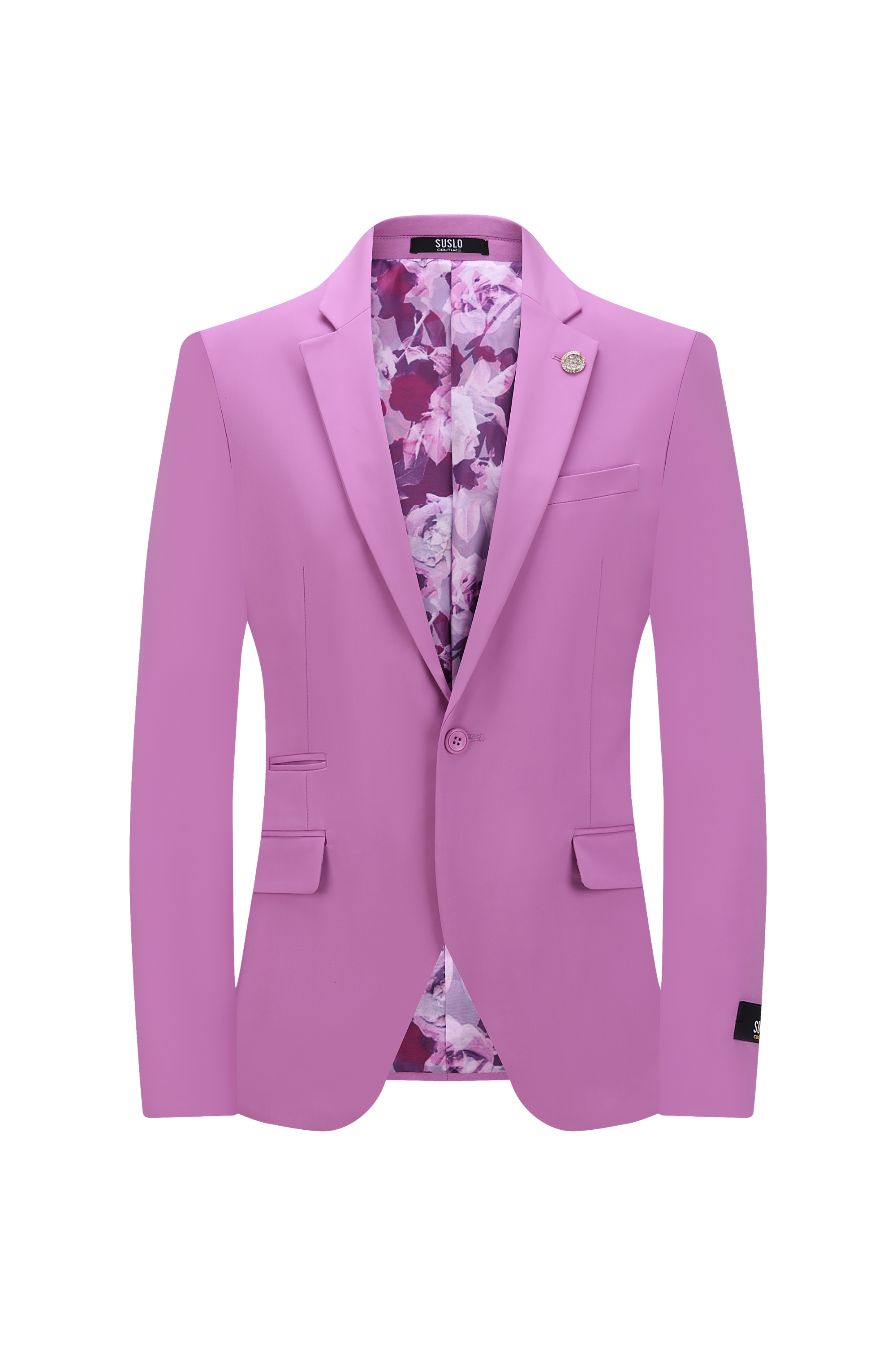 Lilac(purple) Suslo Sateen Suit (Two Piece)