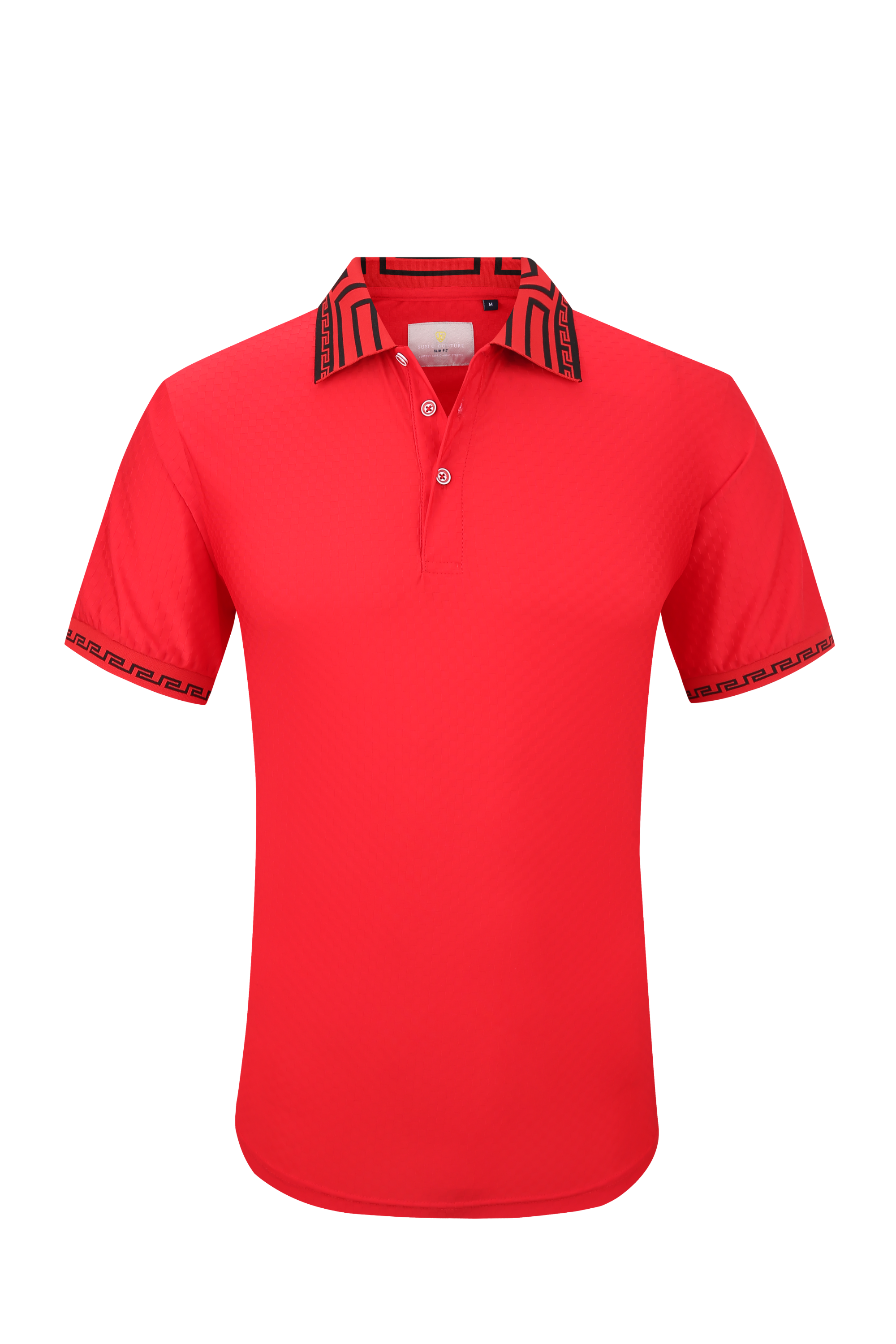 Collared Polo-Red