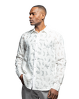 Linen Look Embossed White