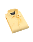 Suslo Solid Stretch Short Sleeve Shirt (SC515-Yellow)