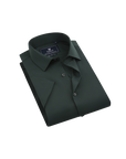 Suslo Solid Stretch Short Sleeve Shirt (SC515-Hunter)