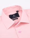 Suslo Solid Stretch Short Sleeve Shirt (SC515-Pink)