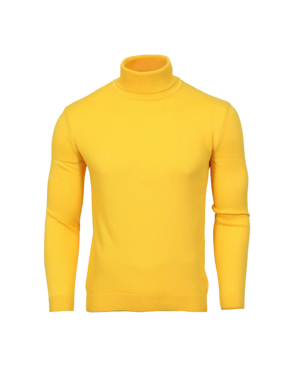 Suslo Turtle Neck Knits - Yellow