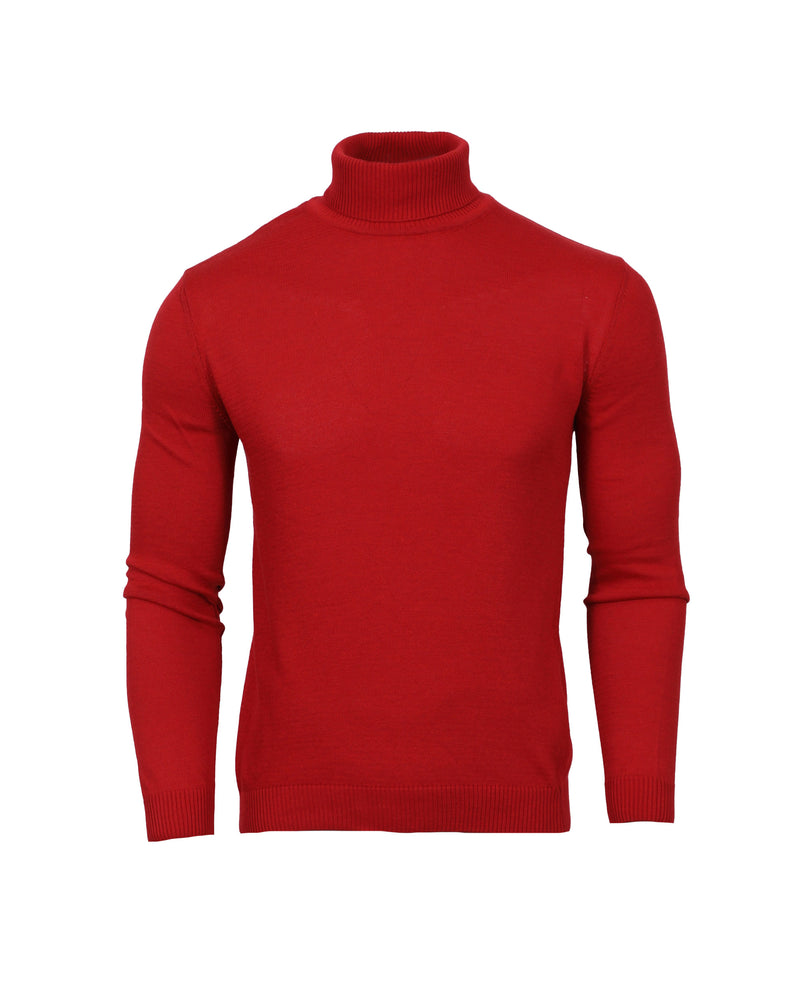 Suslo Turtle Neck Knits - Red