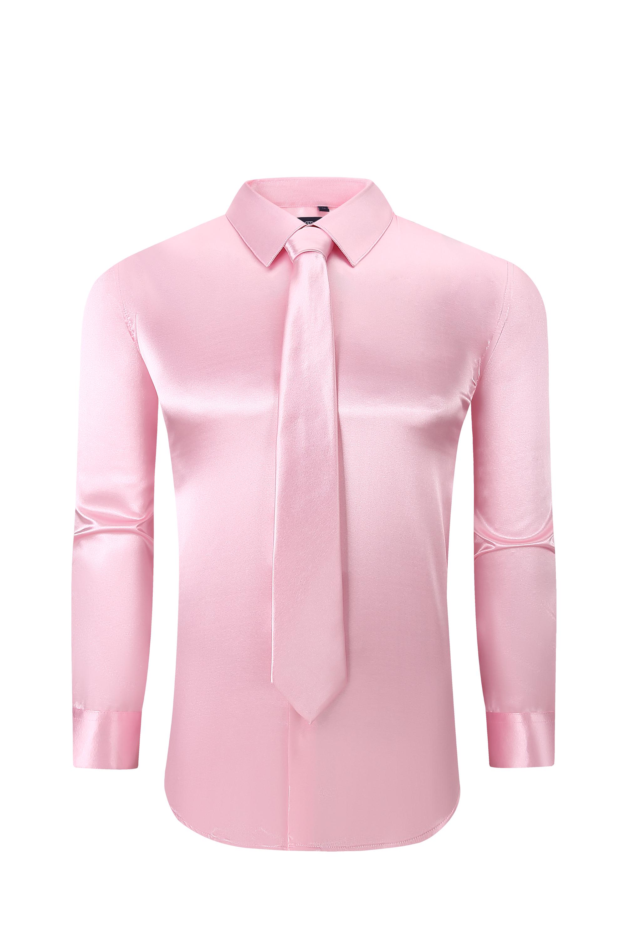 721 Satin Dress Shirt Combo ( Shirt and Tie)