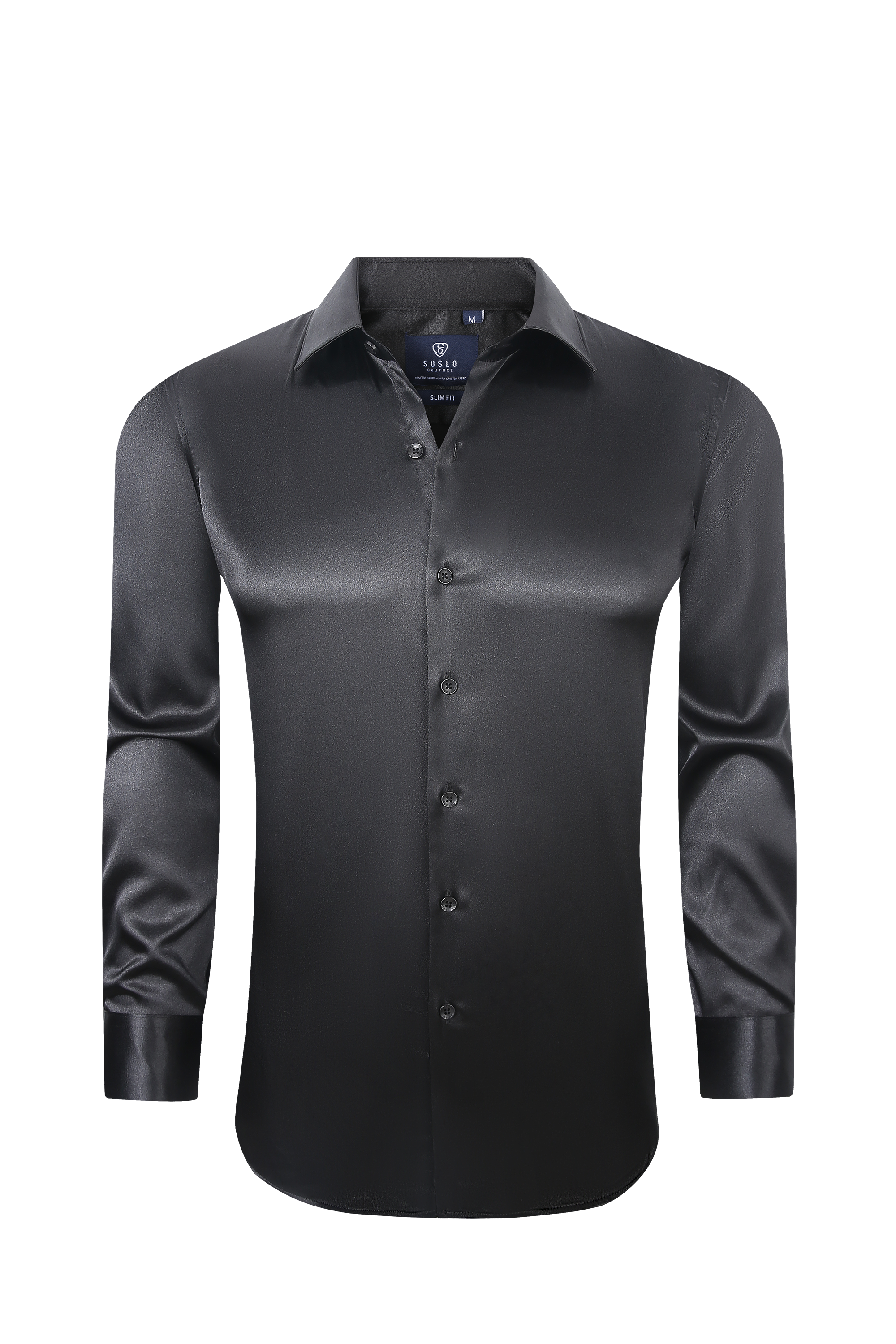 Satin Collared Dress Shirts