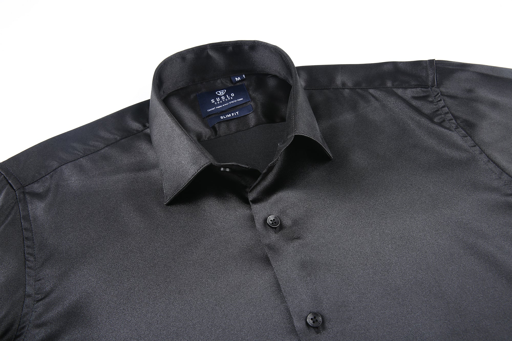 Satin Collared Dress Shirts
