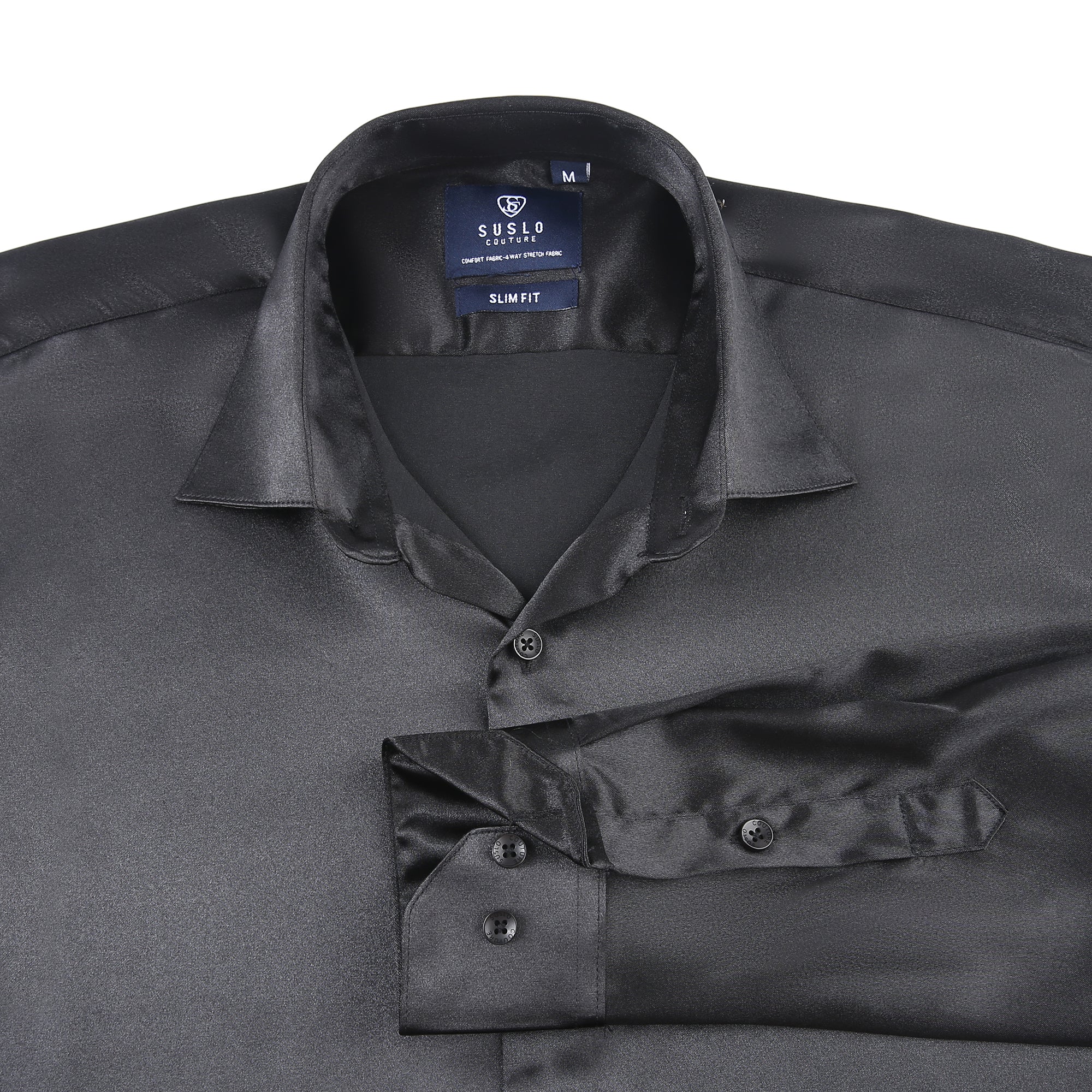 Satin Collared Dress Shirts