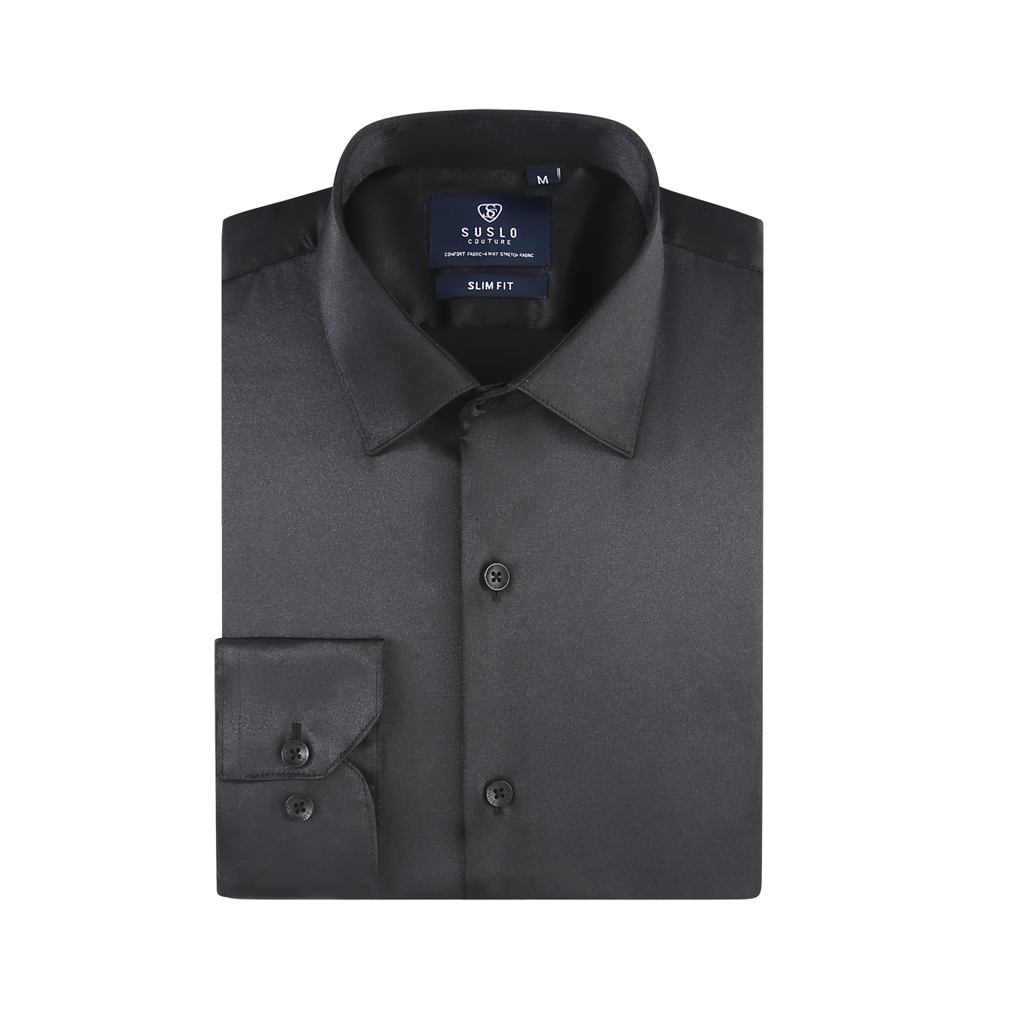 Satin Collared Dress Shirts