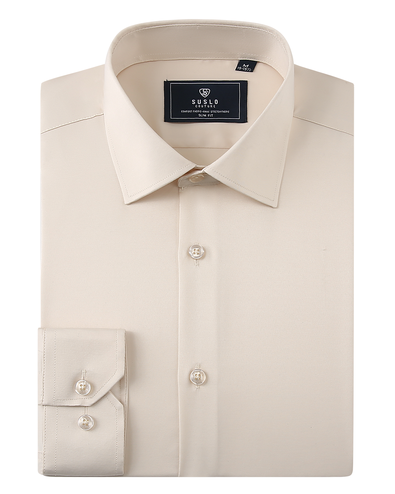 Perfect Dress Shirt (BEIGE) Suslo Couture Perfect Dress Shirt (BEIGE) Suslo Couture