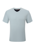 Luxury V Neck Tee -Stone Blue