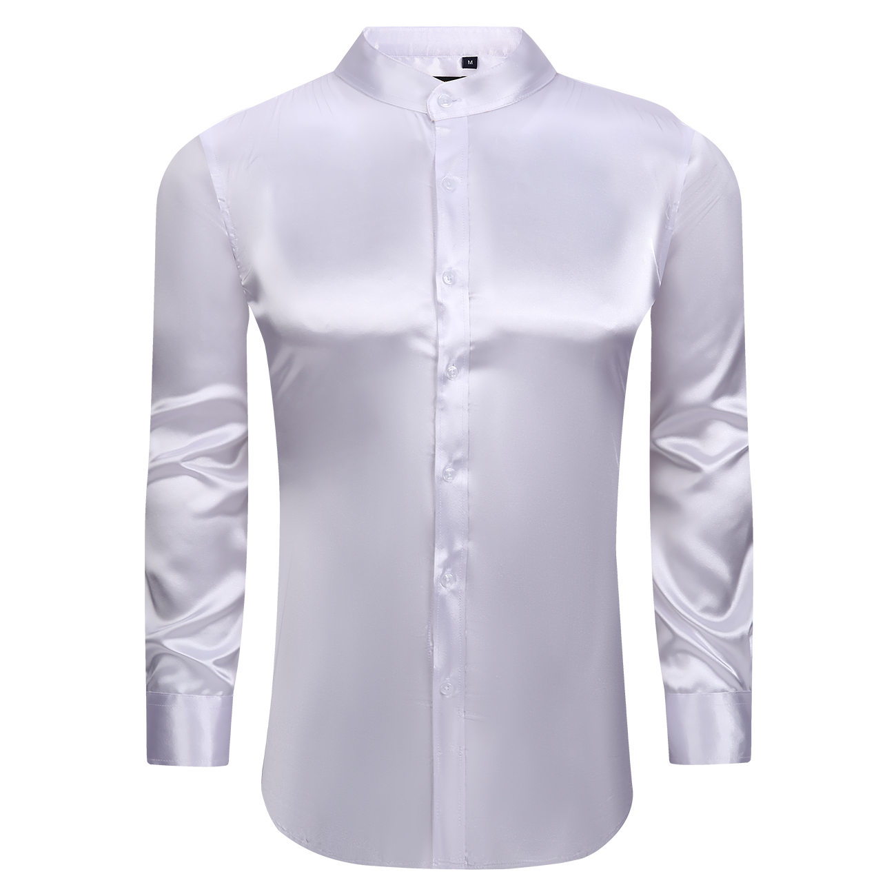 Satin Collared - White