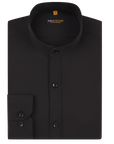 Banded Collar Solid - Black