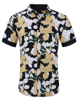 Suslo Floral Printed Short Sleeve Shirt (SC520-5-Green)