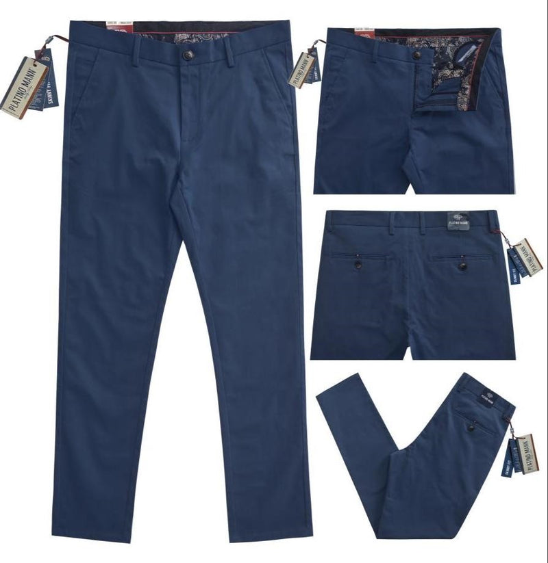 Cotton Stretch Chino Pant Navy #CP300-2