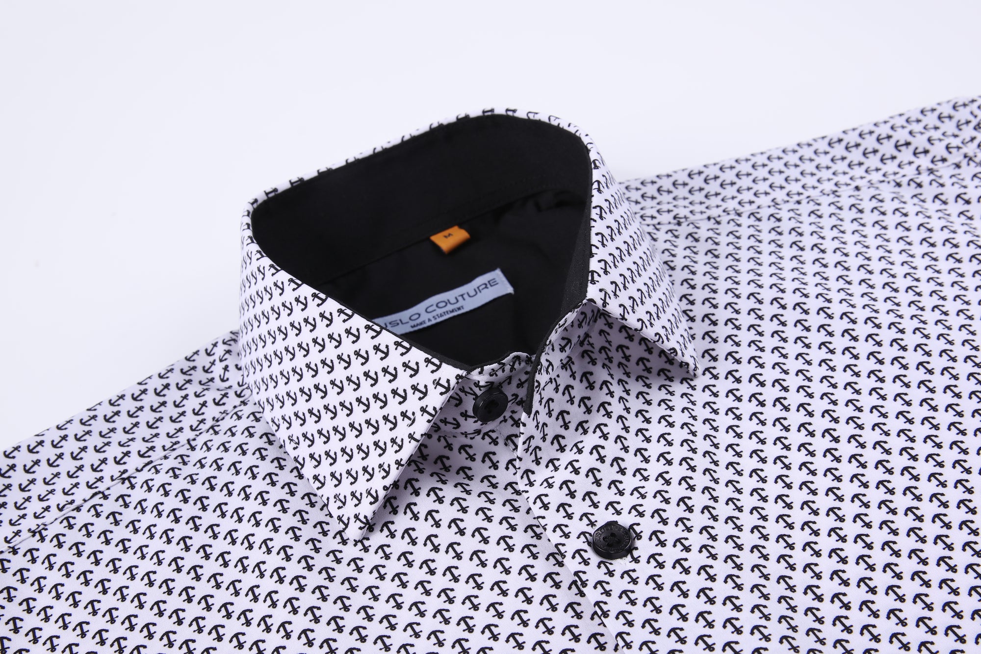 Suslo Gio Printed Short Sleeve Shirt (SC530-20-White)