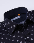 Suslo Gio Printed Short Sleeve Shirt (SC530-23-Navy)