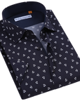 Suslo Gio Printed Short Sleeve Shirt (SC530-23-Navy)