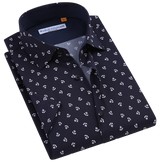 Suslo Gio Printed Short Sleeve Shirt (SC530-23-Navy)