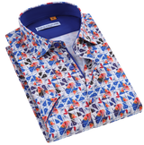 Suslo Gio Printed Short Sleeve Shirt (SC530-5-Multi)