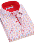 Suslo Gio Printed Short Sleeve Shirt (SC530-7-White)