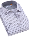 Suslo Gio Printed Short Sleeve Shirt (SC530-9-White)